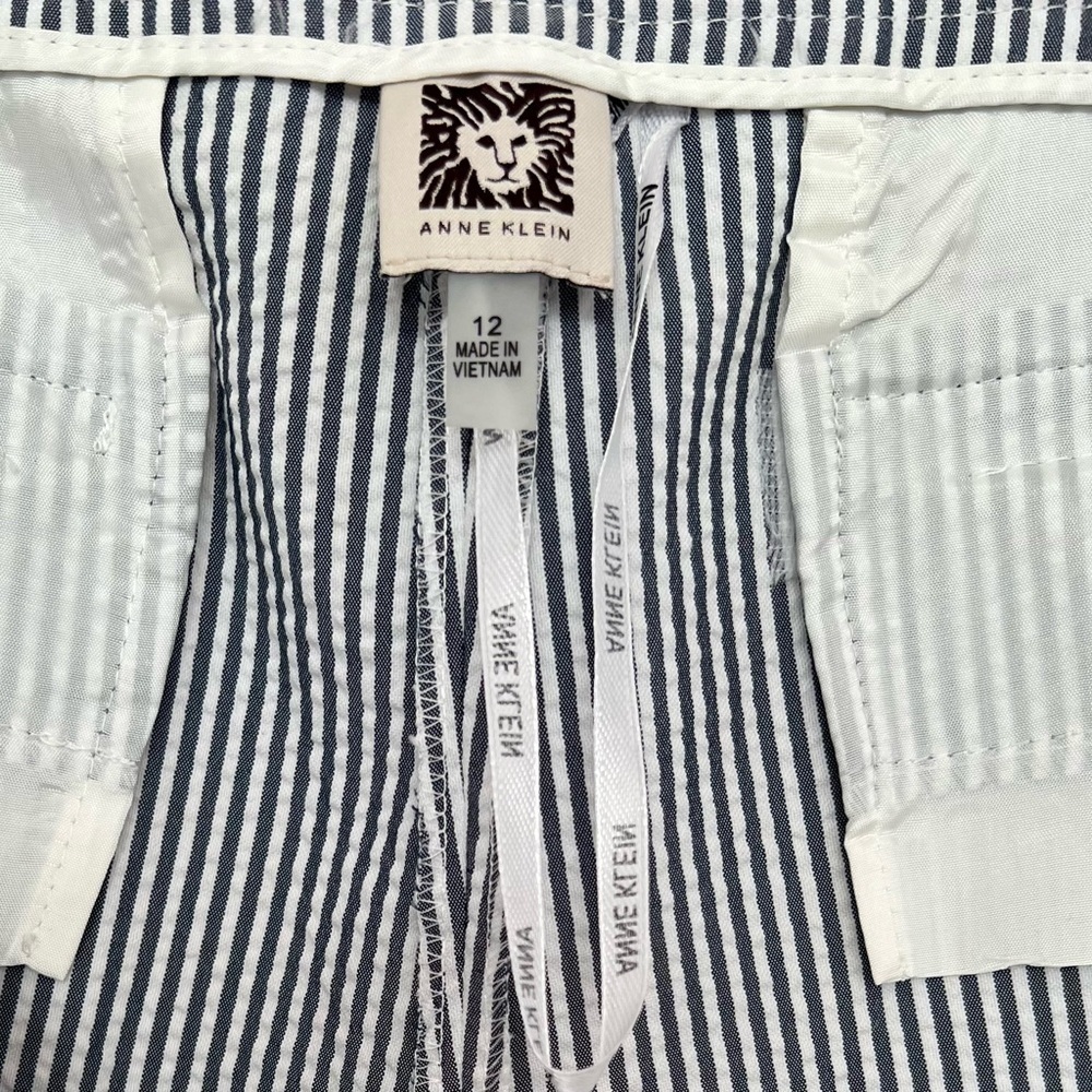 Anne Klein Pants Women Size 12 Blue White NWT - Picture 4 of 5